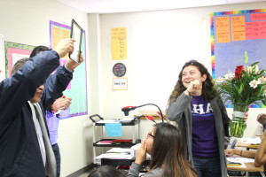 Briseno shows excitement in her crowning moment of Teacher of the Year. This was Briseno’s first time winning.