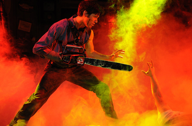 A professional actor portrays the lead role from the Evil Dead: The Musical at the Long Center. Austin ISD students can purchase tickets for professional shows for $5 throughout the school year.
