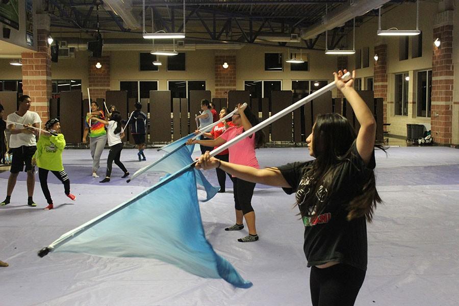 Colorguard team expands, transitions to winter season