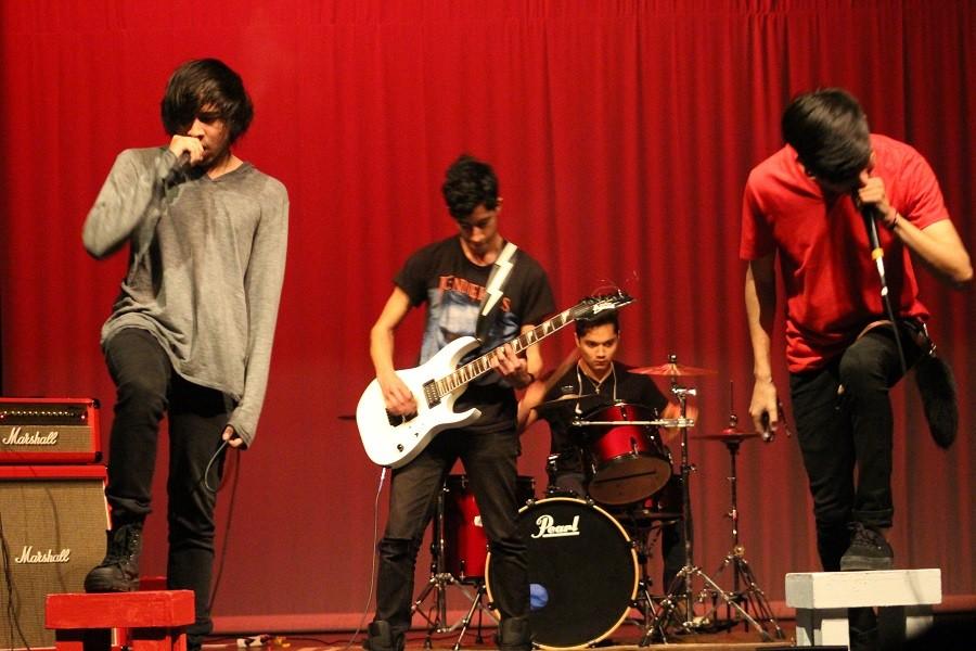 Apollo Ruins performs during the 2015 Battle of the Bands. Despite it being the bands first performance as a complete unit, the band took home first place.