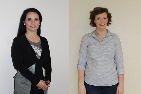 Catherine Ballard (right) and Sylvia Marroquin (left) joined the Akins faculty this spring.