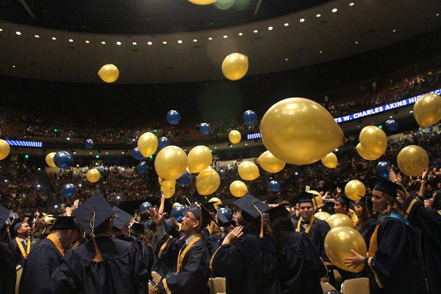 The Class of 2015 graduates from Akins