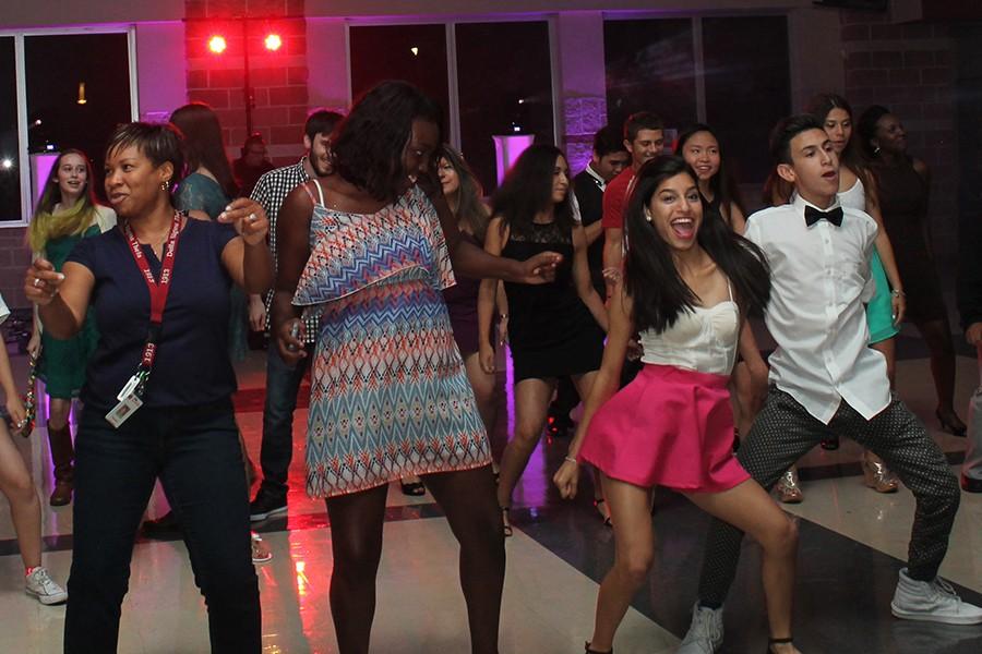 Students show their best dance moves at this years Homecoming dance hosted in the school cafeteria, having a great turnout and bringing their spirit from our Homecoming victory. 
