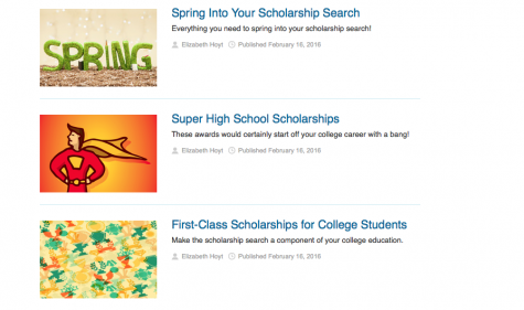 Examples of scholarships offered by FastWeb, a website dedicated to matching students to scholarships.