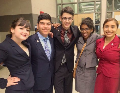 Students celebrate after their State Speech and Debate competition. More UIL options will be available this year. 