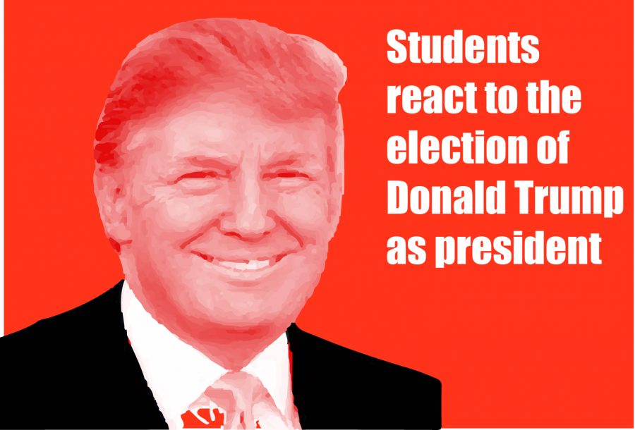 Students react to the presidential election results