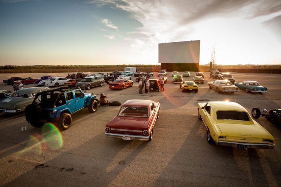 Stars and Stripes brings back the retro years by having an old fashioned drive-in movie theatre. 