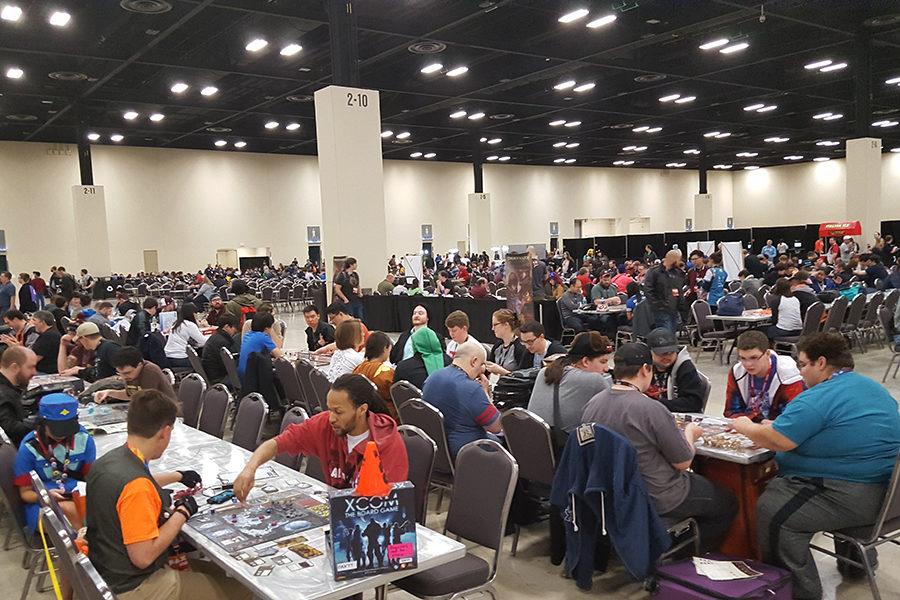 Fans+of+games+like+Dungeons+and+Dragons+play+the+games+they+recently+purchased+with+other+attendees+of+PAX+South+in+San+Antonio.