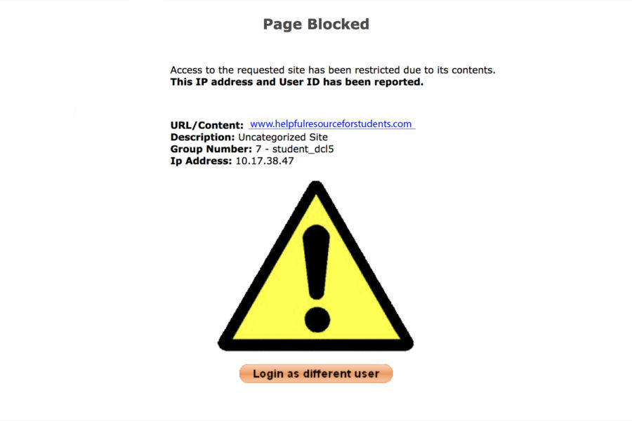 District web filters restrict useful sites, causes irritation
