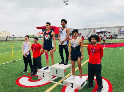 Senior Cassius Serff-Roberts and sophomore Matthew Quiroz earn 2nd and 3rd in the 3200 meter dash, advancing to Area where they hope to do even better.