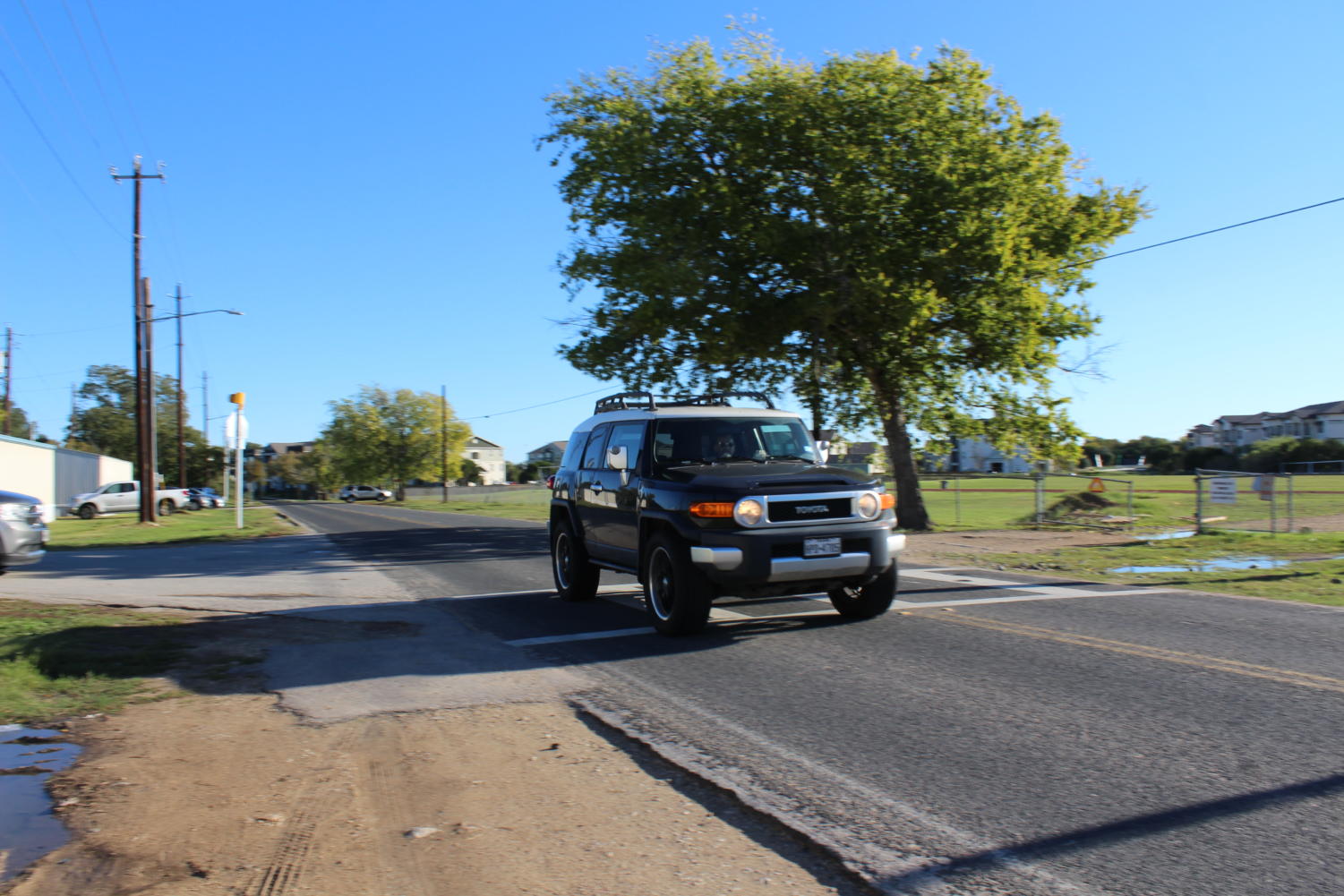 In September, drivers on Old San Antonio Road hit two students who were walking on the road that runs along the east side of campus. Students often walk on this narrow road without sidewalks because they believe it is a faster route to the nearby Southpark Meadows shopping center.