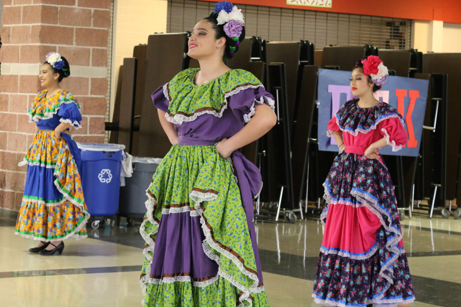 Ballet Folklorico performs one of their three dance routines for the evening.
