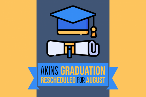 Today, Austin ISD announced a revised graduation ceremony schedule for Aug. 10-13, 2020 although those new dates are subject to change and dependent on conditions at that time. The Akins graduation ceremony is tentatively scheduled for Aug. 12 at 10 a.m. at the Erwin Center.