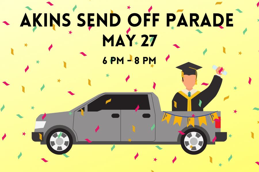 Akins announces details for Senior Send-Off Parade on May 27