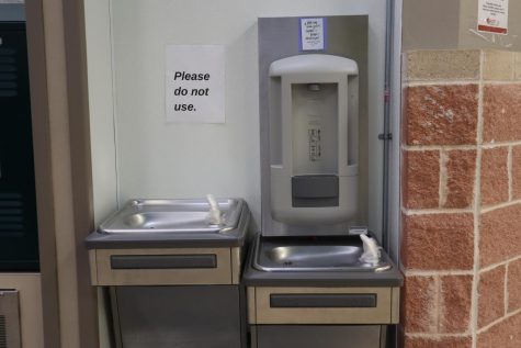Water fountains at Akins remain closed because of county mandates for COVID-19 safety.