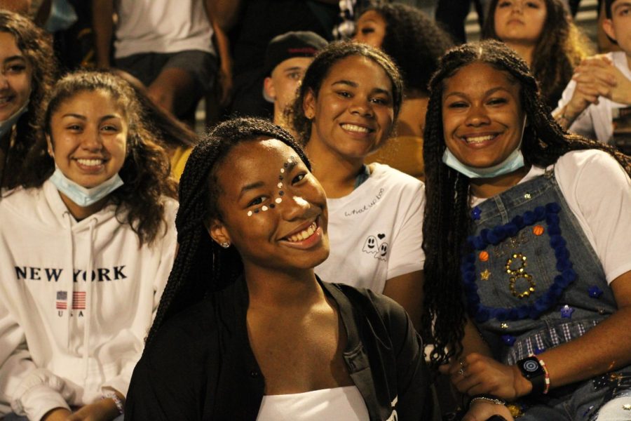 Students enjoy the Homecoming Game on the night of September 30, 2021. 