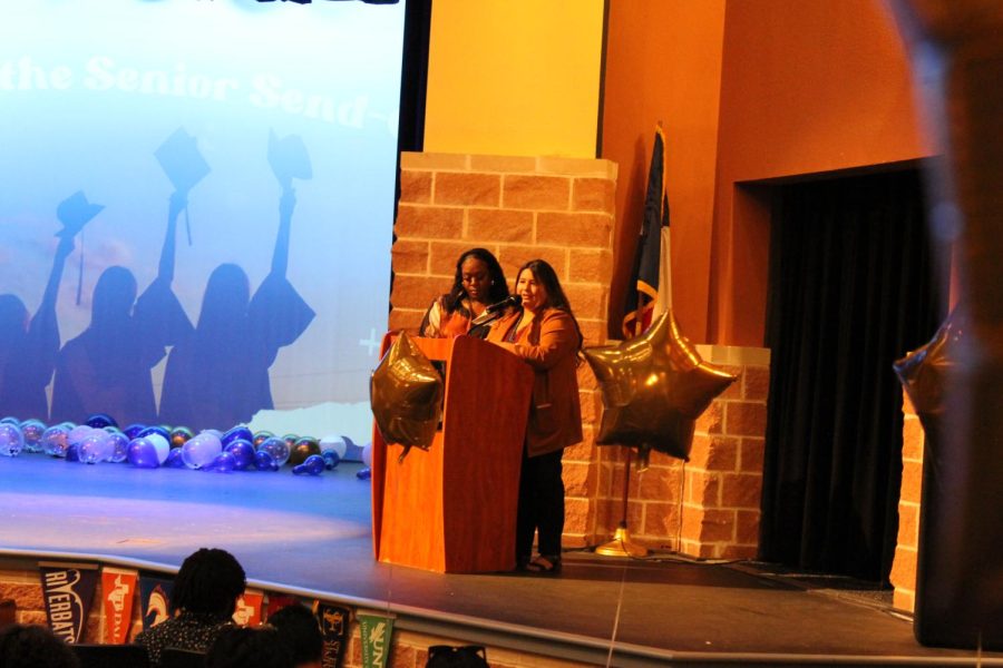 College and Career counselors, Ms. Wilkins and Ms. Arellano offered some words of encouragement to the class of 2022.
