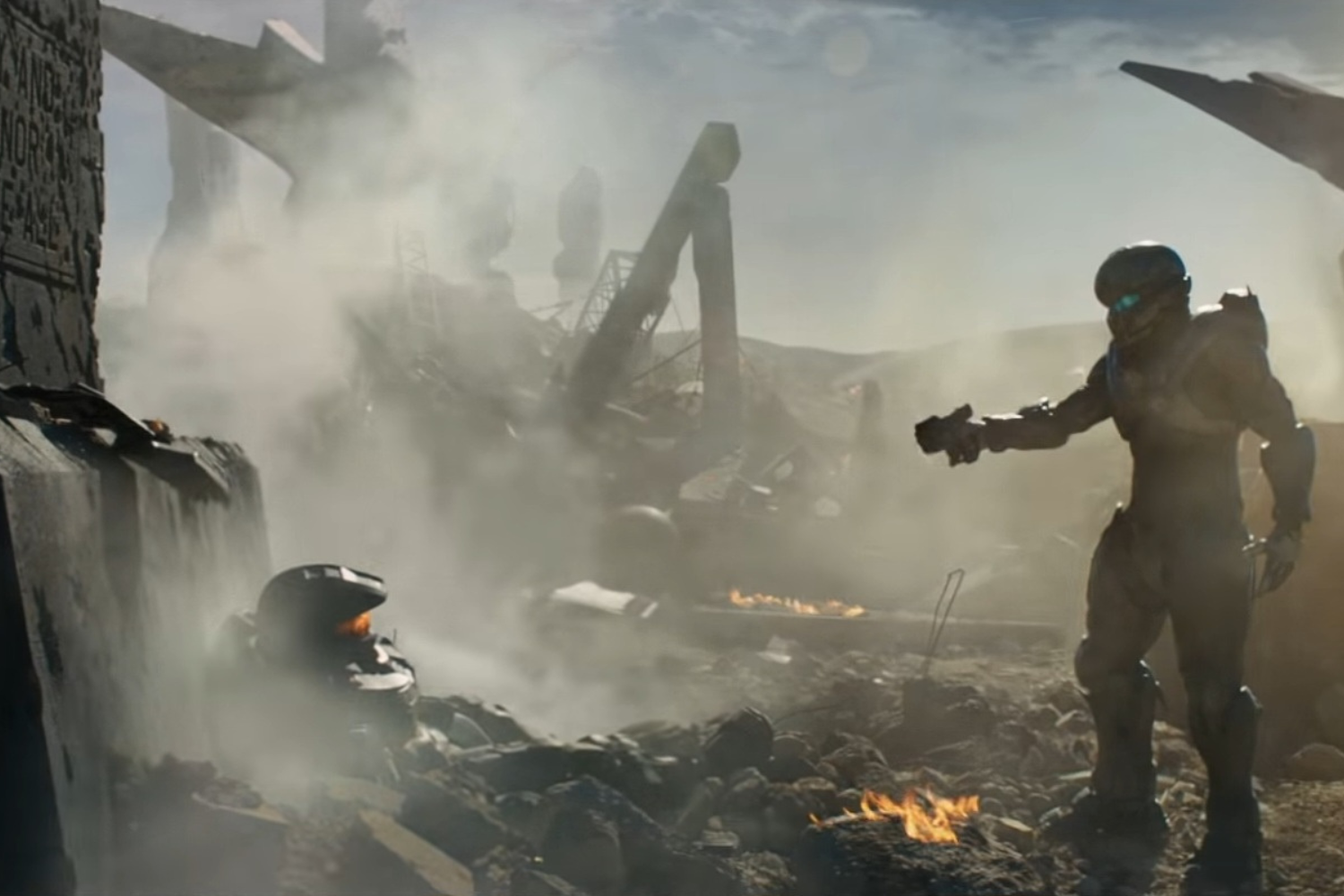 Locke shoots Master Chief in a trailer for Hunt the Truth for Halo 5. When the trailer was released critics said that it marked the end of the popular franchise because of problems with the narrative of the game.