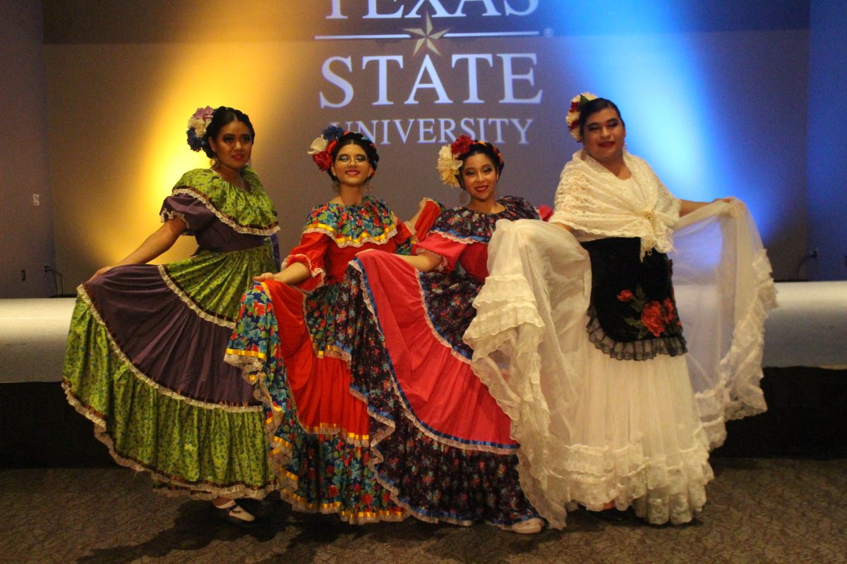 Members of Akins Ballet Folklorico at Texas State performance