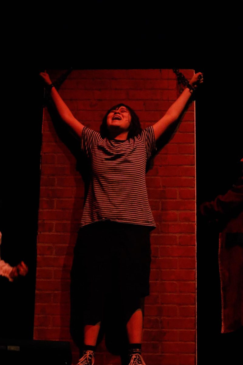 Junior Felix Polanco, who plays Pugsley is tortured during the song “Pulled.”