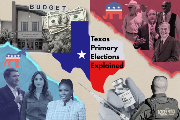 Graphic with the politicians from both parties that are running for primary elections on March 3rd.